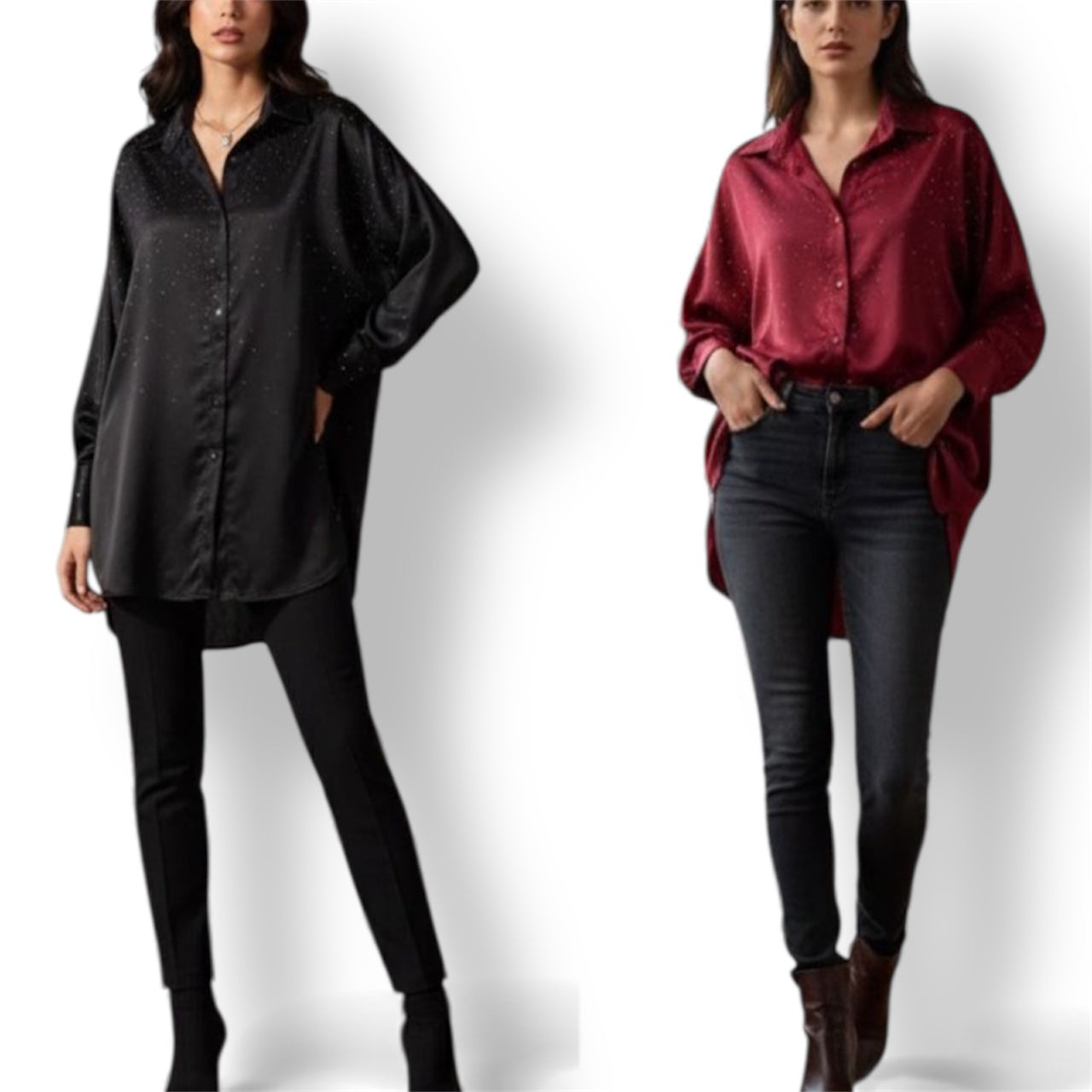 Camisa Raso Oversize