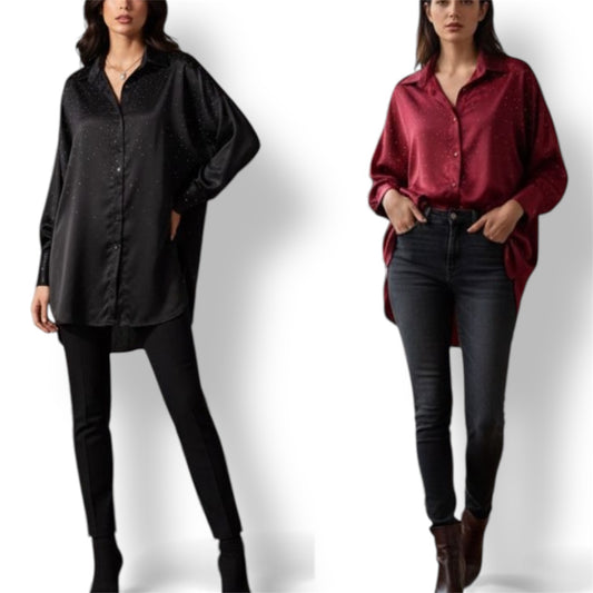 Camisa Raso Oversize