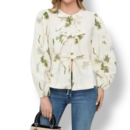Camisa Bordados Lazos